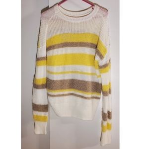 yellow stripe sweater